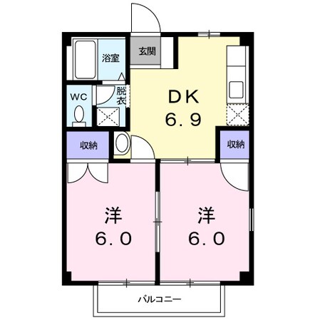 アーバンハイツの物件間取画像